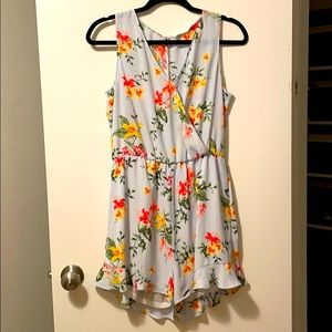 Striped and Floral Romper